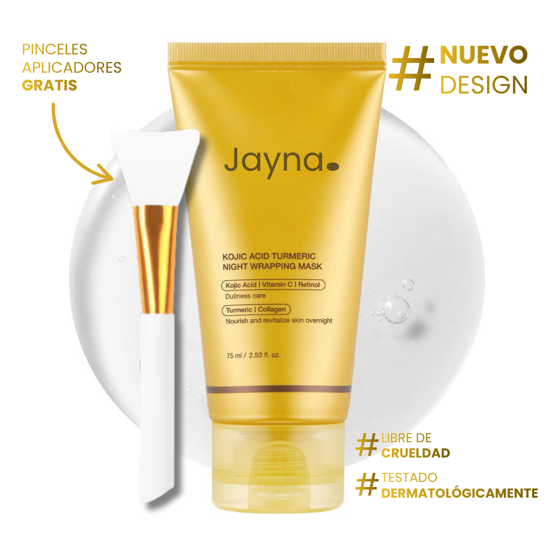 Jayna – Mascarilla Facial Coreana con Cúrcuma y Colágeno (VIP)